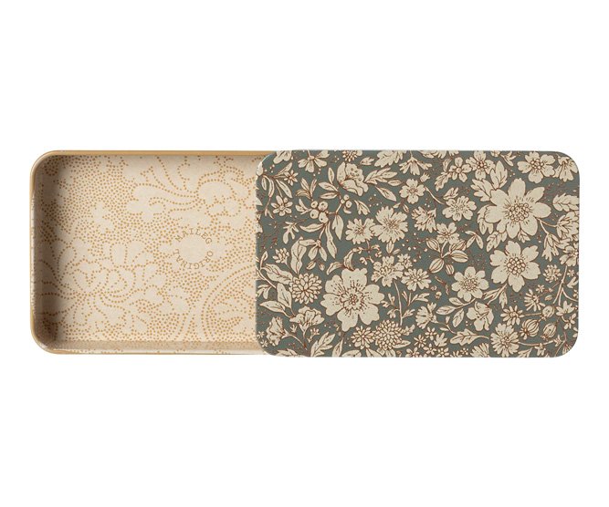 Boîte en métal coulissante 'Blossom' Bleu | MAILEG