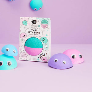 Boule de bain effervescente Duo rose et vert | NAILMATIC