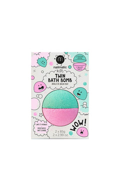Boule de bain effervescente Duo rose et vert | NAILMATIC
