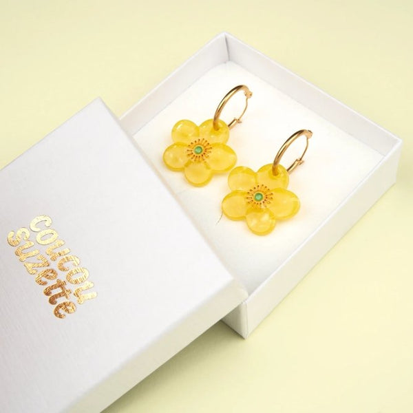 Boucles d'oreilles Bouton d'or | COUCOU SUZETTE