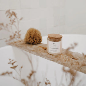 Bougie artisanale à la cire de soja ‘Fleur d’oranger' | SAUGETTE