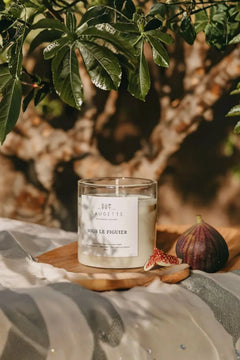 Bougie artisanale à la cire de soja 'Sous le figuier' | SAUGETTE