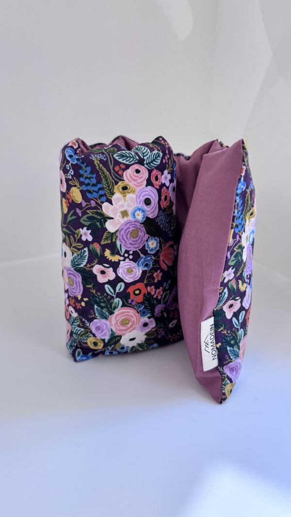 Bouillotte sèche Petit Garden purple | NOMADEIN