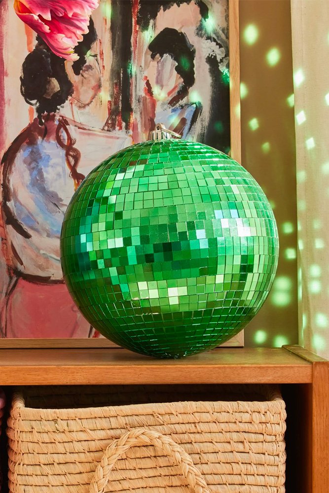 Grande boule à facettes disco Verte | RICE