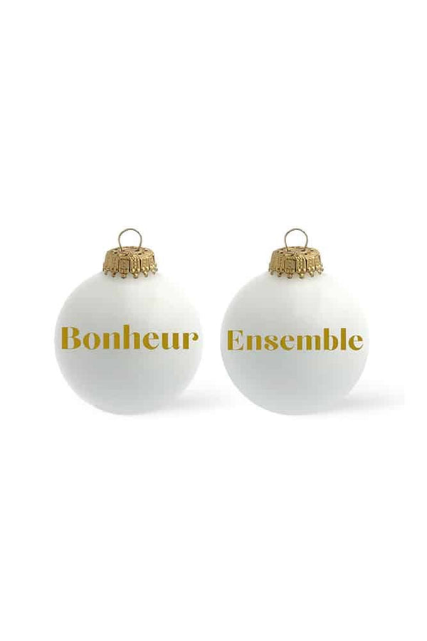 Boule de Noël 'Bonheur Ensemble' | BAUBELS