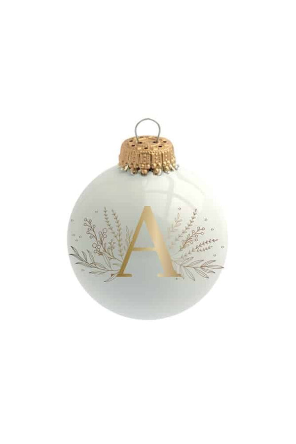 Boule de Noël 'Alphabet' par Sophie Rivière | BAUBELS