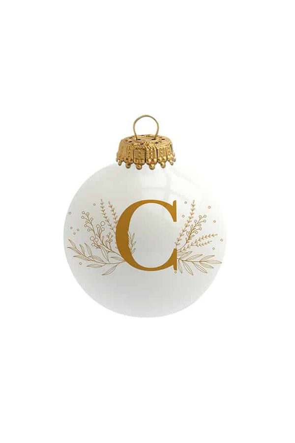 Boule de Noël 'Alphabet' par Sophie Rivière | BAUBELS
