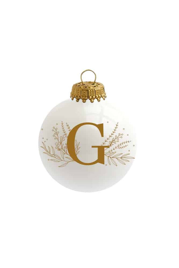 Boule de Noël 'Alphabet' par Sophie Rivière | BAUBELS