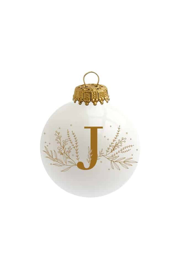 Boule de Noël 'Alphabet' par Sophie Rivière | BAUBELS