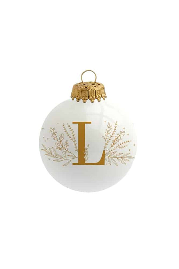 Boule de Noël 'Alphabet' par Sophie Rivière | BAUBELS