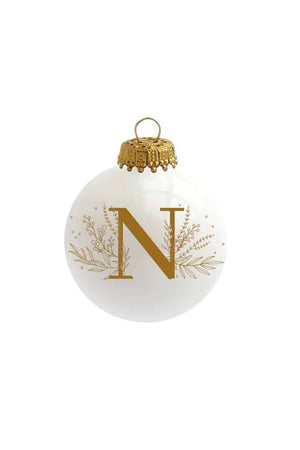 Boule de Noël 'Alphabet' par Sophie Rivière | BAUBELS