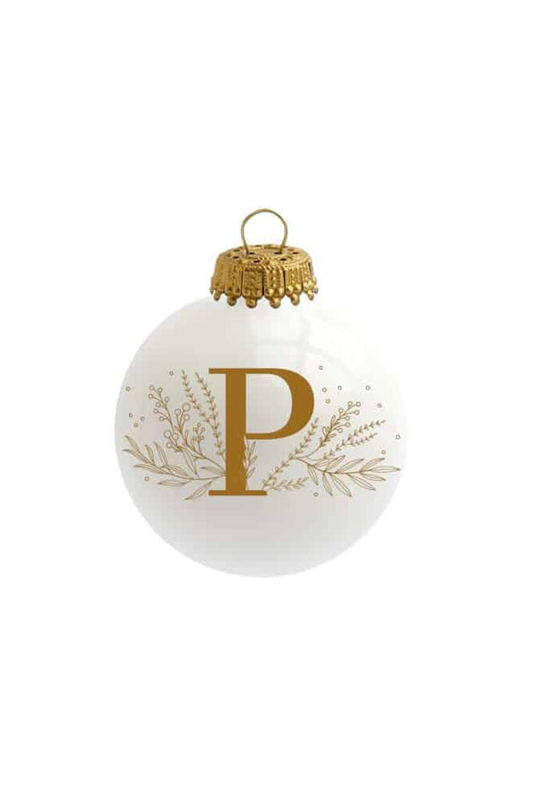 Boule de Noël 'Alphabet' par Sophie Rivière | BAUBELS