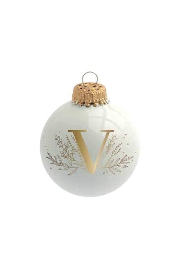 Boule de Noël 'Alphabet' par Sophie Rivière | BAUBELS
