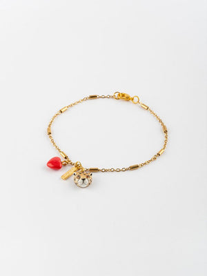 Bracelet Chaîne Coeur & Guépard | NACH BIJOUX