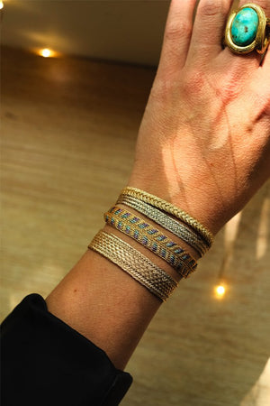 Bracelet duo 'Combo' Ania Peach Lavender + Eya Rg | MAAŸAZ