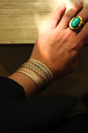 Bracelet duo 'Combo' Ania Peach Lavender + Eya Rg | MAAŸAZ