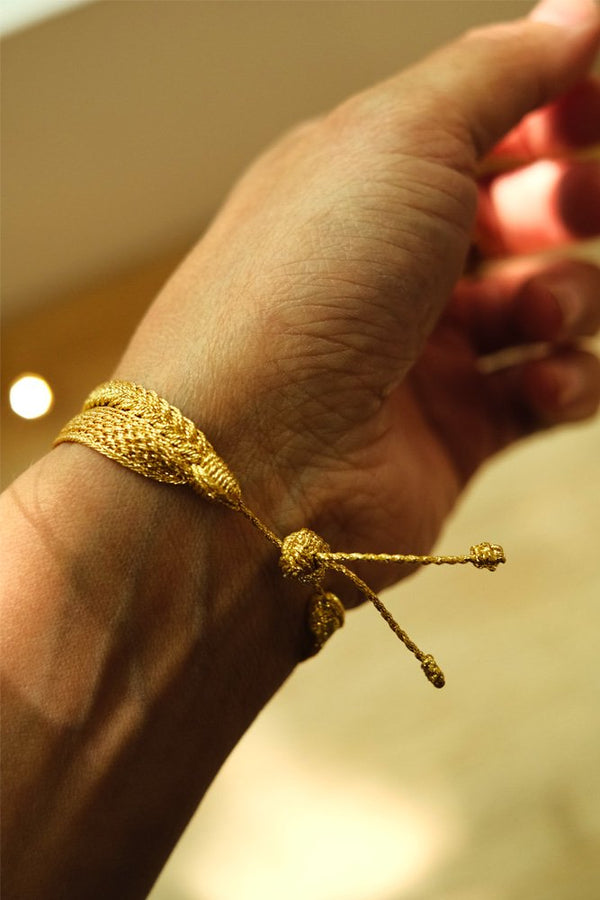 Bracelet simple 'Maxi Yula' Gold and Silver  | MAAŸAZ