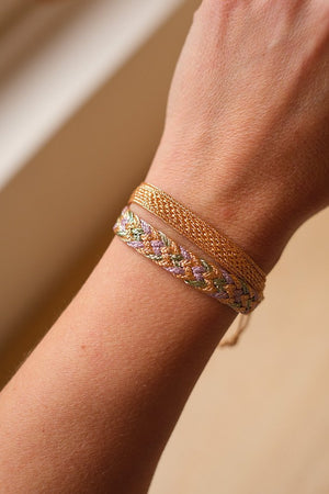 Bracelet duo 'Combo' Pink Almond + Izy Peach | MAAŸAZ