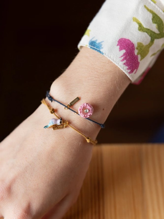 Bracelet 'Cordon' Oiseau Rollier | NACH BIJOUX