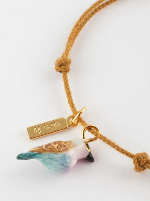 Bracelet 'Cordon' Oiseau Rollier | NACH BIJOUX