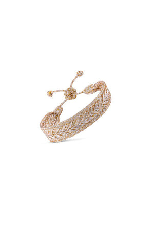 Bracelet simple 'Intermix' Gold and Silver | MAAŸAZ