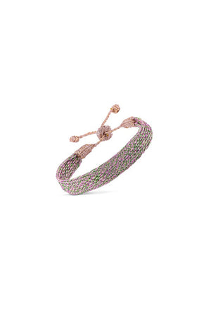 Bracelet simple 'Izy' Rose Gold Lime Pink | MAAŸAZ