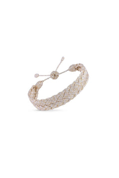 Bracelet simple 'Lira' Gold et Silver | MAAŸAZ