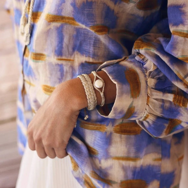 Bracelet simple 'Lira' Gold et Silver | MAAŸAZ