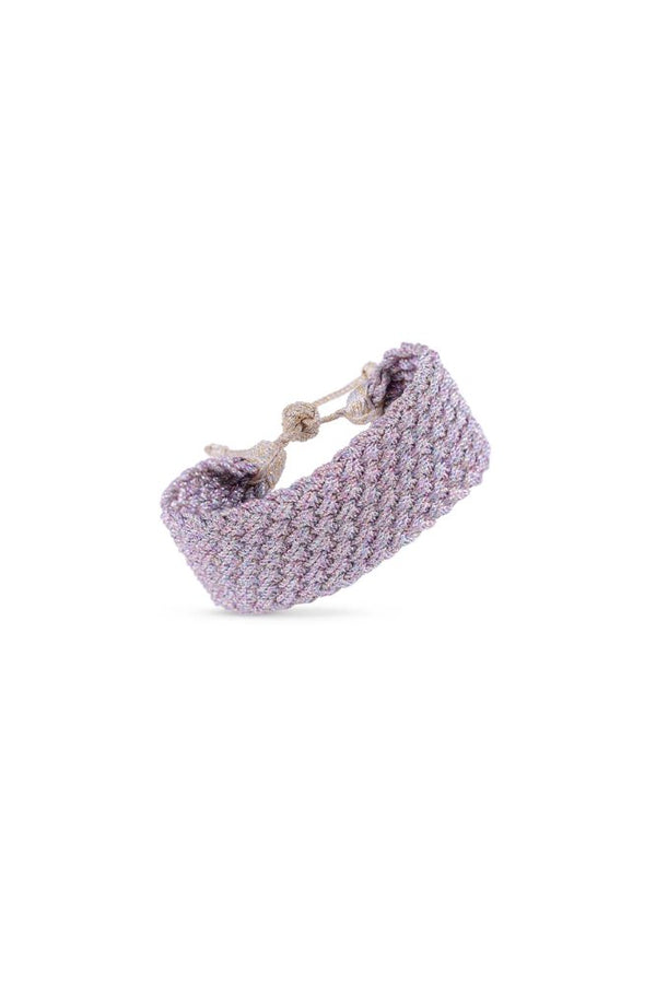 Bracelet simple 'Maxi Diyah' Gold & Silver Pink Powder Blue | MAAŸAZ