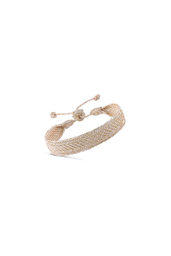 Bracelet simple 'Maxi' Izy Gold & Silver | MAAŸAZ
