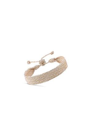 Bracelet simple 'Maxi' Izy Gold & Silver | MAAŸAZ