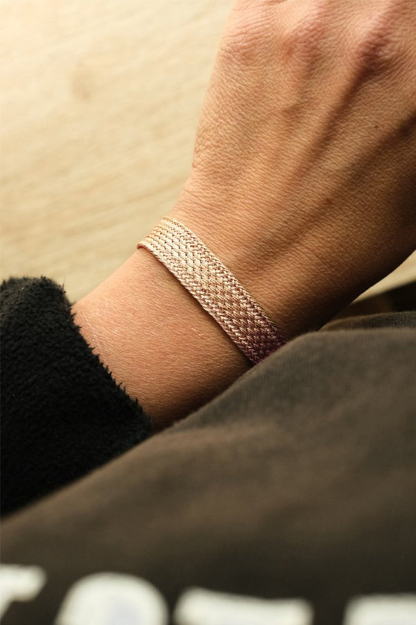 Bracelet simple 'Maxi Izy' Rose Gold  | MAAŸAZ