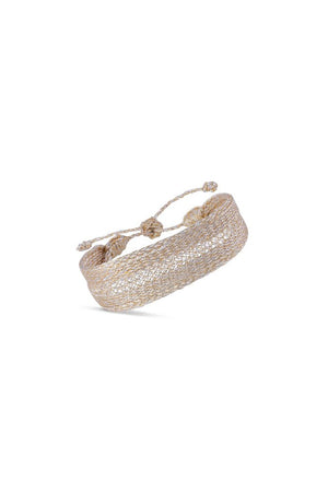 Bracelet simple 'Maxi Yula' Gold and Silver  | MAAŸAZ