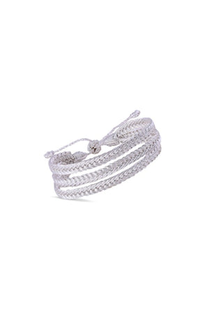 Bracelet trio 'Maxi Eya' Silver | MAAŸAZ