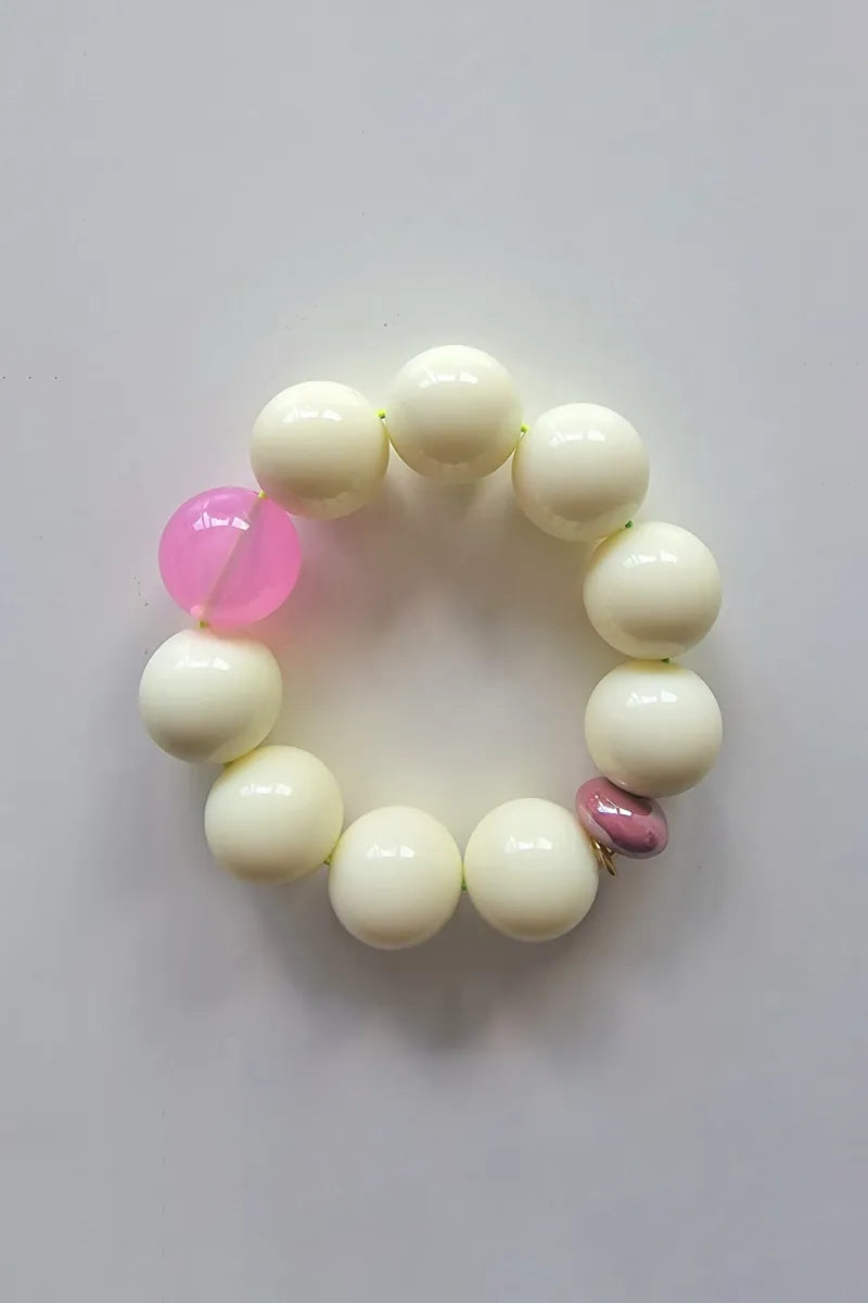 Bracelet perles rondes 'Pavlova' | BAZHUS
