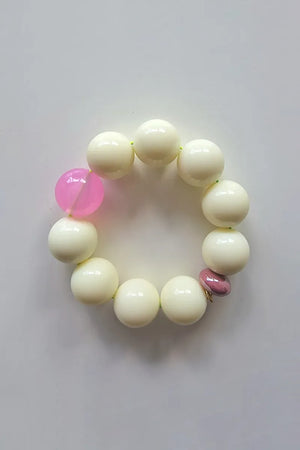 Bracelet perles rondes 'Pavlova' | BAZHUS