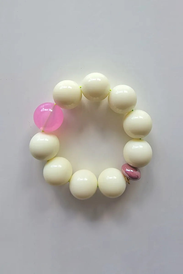 Bracelet perles rondes 'Pavlova' | BAZHUS