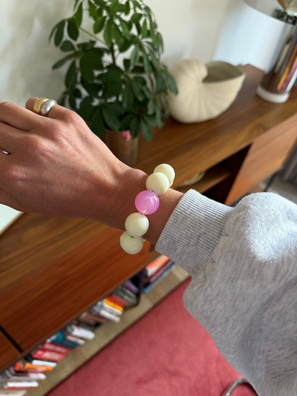 Bracelet perles rondes 'Pavlova' | BAZHUS