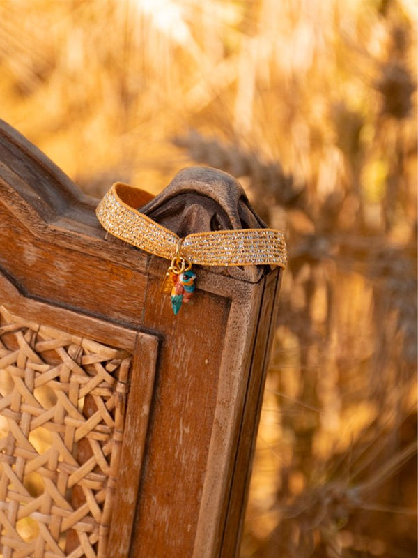 Bracelet 'Twistband' Orange Guêpier | NACH BIJOUX