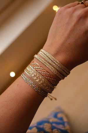 Bracelet simple 'Intermix' Gold and Silver | MAAŸAZ