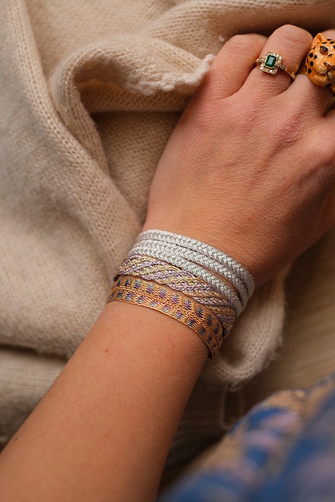 Bracelet trio 'Maxi Eya' Silver | MAAŸAZ