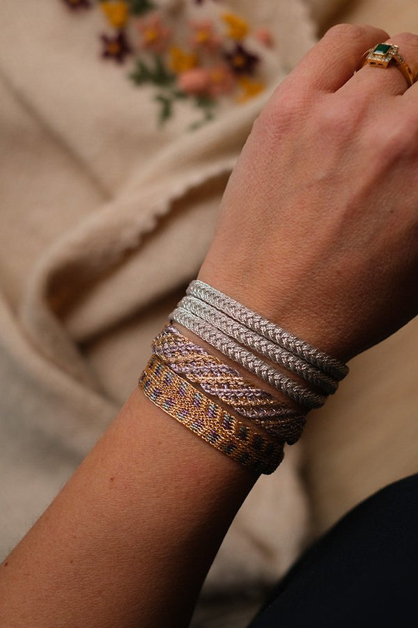 Bracelet trio 'Maxi Eya' Silver | MAAŸAZ