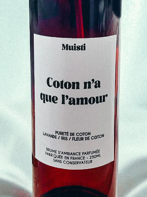 Brume d'ambiance 'Coton n'a que l'amour' | MUISTI