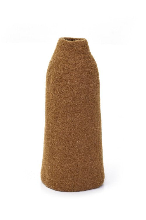 Cache-vase cloche M uni en laine feutrée | MUSKHANE