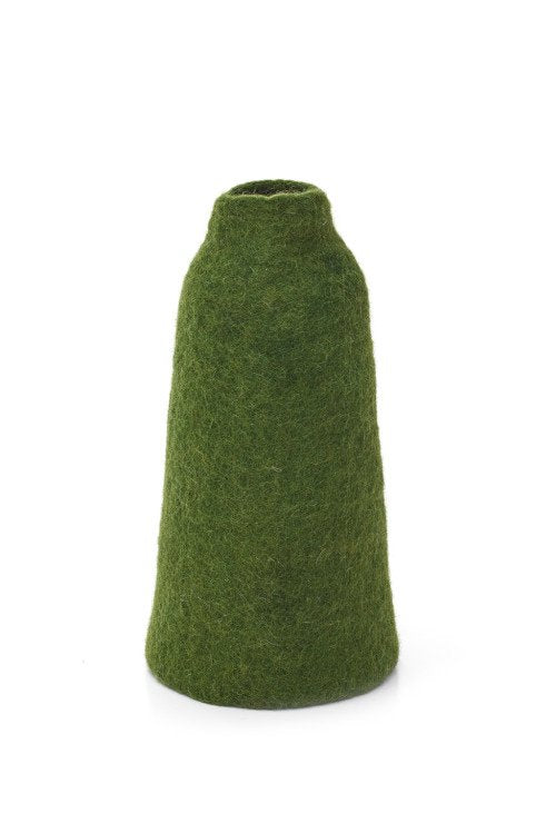 Cache-vase cloche M uni en laine feutrée | MUSKHANE