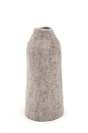 Cache-vase cloche M uni en laine feutrée | MUSKHANE