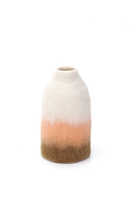Cache-vase cloche S fusion en laine feutrée | MUSKHANE