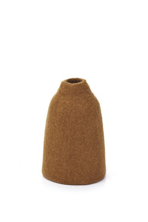 Cache-vase cloche S uni en laine feutrée | MUSKHANE