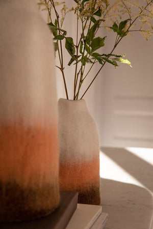 Cache-vase cloche S fusion en laine feutrée | MUSKHANE