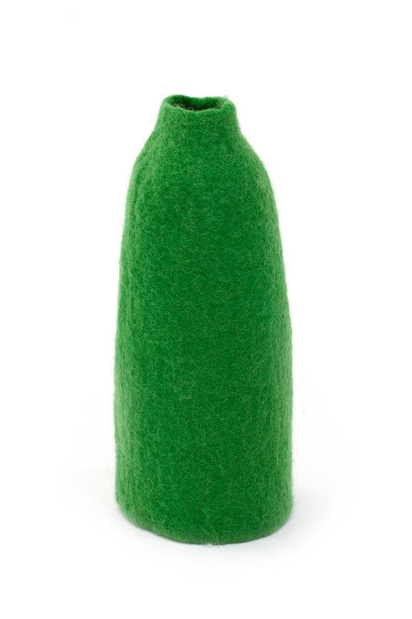 Cache-vase cloche M uni en laine feutrée | MUSKHANE